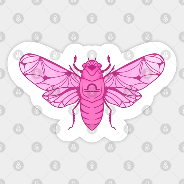 Libra Cicada Sticker by Punk-Creations